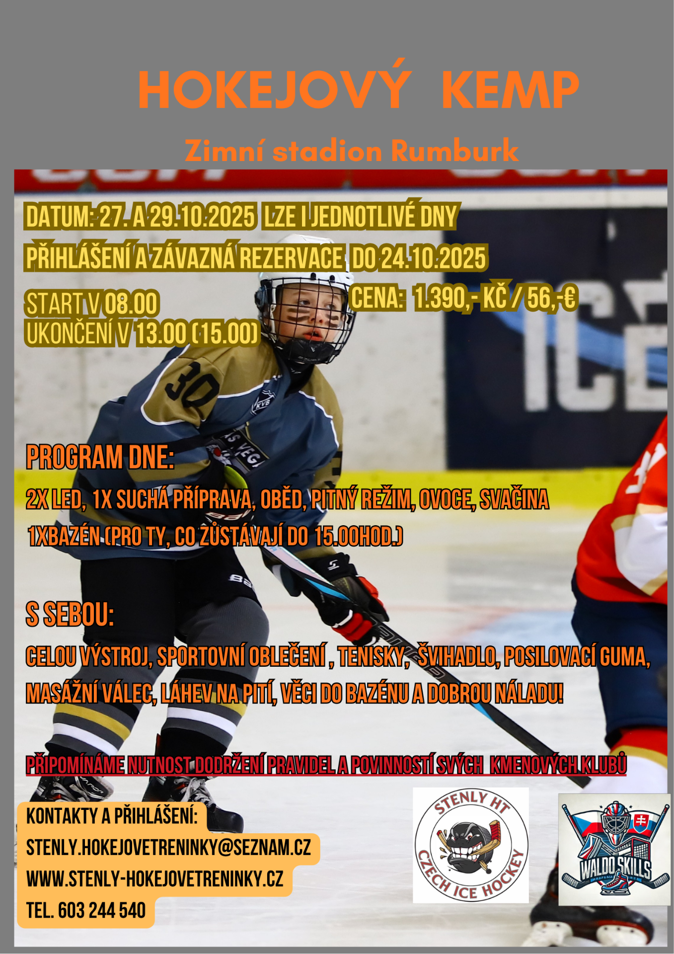 hokejový kemp 27. a 29.10.2025